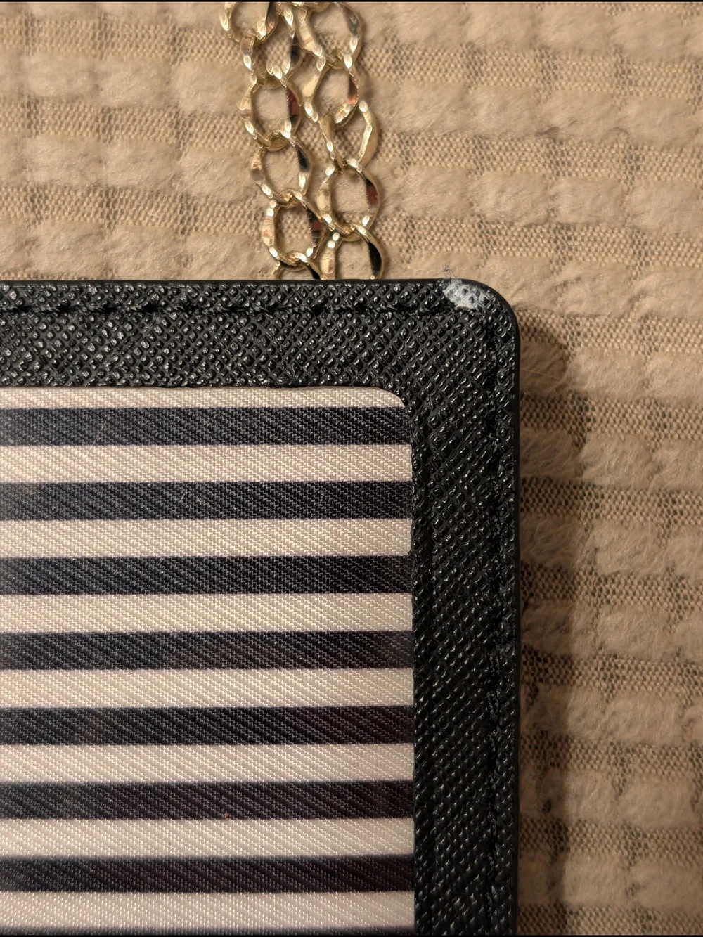 kate spade black 'Whistle While You Work' Card Holder Laynard